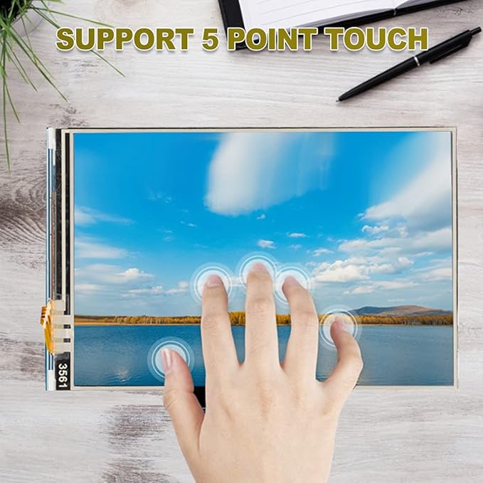 fo sa Monitor Display 3.5 Inch 480x320 TFT LCD Display Resistor for with Pen Size 85.42 x 55.60 mm