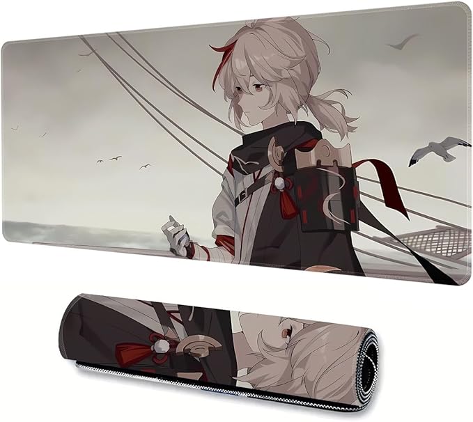 Genshin Impact Gaming Mouse Pad - Large Durable Non-Slip Rubber Base - Kaedehara Kazuha 335.4 x 15.7 Inch