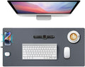 Wireless Charging Mouse Pad 15W Fast Charge Magnetic Charger Desk Pad Large Office Desk Mat (35.4x16.9) with Ultra-Smooth Surface Gray Computer Mousepad for MacBook PC Laptop