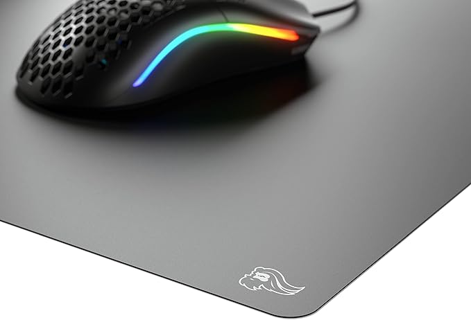 GLORIOUS Elements Air Mousepad - XL Hard and Ultra Thin Polycarbonate Flexible Surface Large Gaming Mouse Pad 15X17 Extended Hard Mousepad (Helios) (GLO-MP-ELEM-AIR)