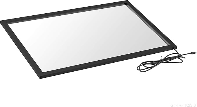 GreenTouch 23.6 inch Infrared IR Touch Screen Panel Overlay Kits with USB Plug and Play 3mm thicknes Glass…