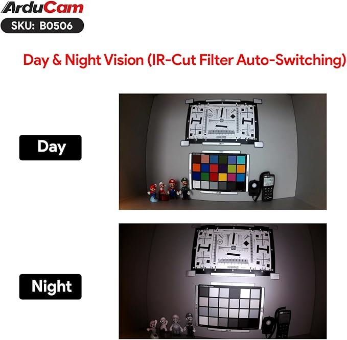 Arducam 1080P USB Camera Day &amp Night Vision Webcam for Computer 2MP Automatic IR-Cut Switching All-Day Image Infrared Camera USB2.0 for Windows Linux Android and Mac OS