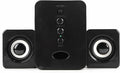 Multimedia Speaker System Mini USB 2.1 Wired Combination Speaker Bass Music Player Subwoofer Pc Stereo Speakers for Music Movies Gaming and Multimedia Computer Laptops (Black)