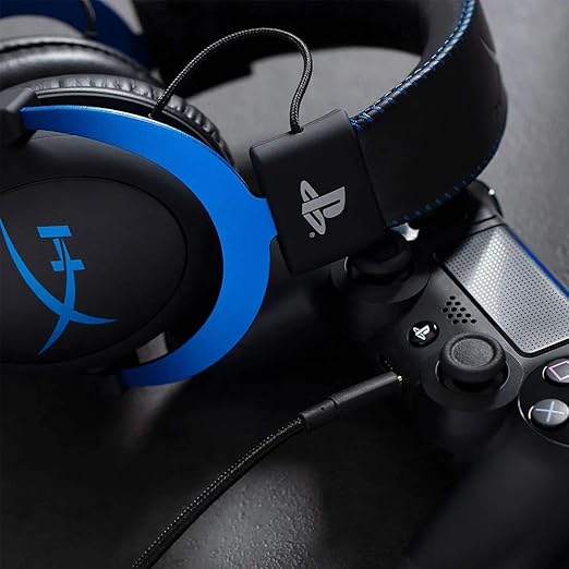 HyperX Cloud - Official PlayStation Licensed Gaming Headset for PS4 and PS5 with In-Line Audio Control Detachable Noise Cancelling Microphone Comfortable Memory Foam - Black