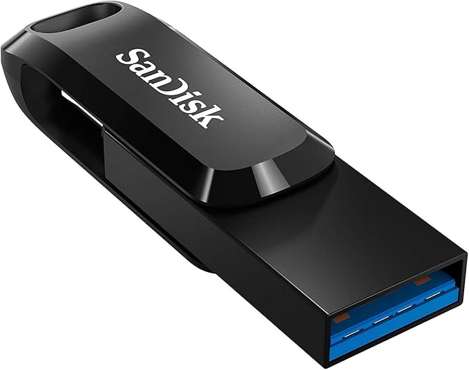 SanDisk 64GB Ultra Dual Drive Go (SDDDC3-064G-G46) 2-in-1 USB Type-A &amp Type-C Flash Drive - 4 Pack Bundle with (1) Everything But Stromboli 4 Port USB 3.0 Hub
