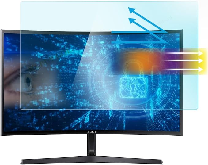 21.5 Anti Blue Light Anti Glare Screen Protector for Dell/HP/Acer/ViewSonic/ASUS/Aoc/Samsung/Sceptre/LG Diagonal 21.5 16:9 Standard/Curved Monitor &ampTouchscreen Protection Eyes (18.75x10.55 /W