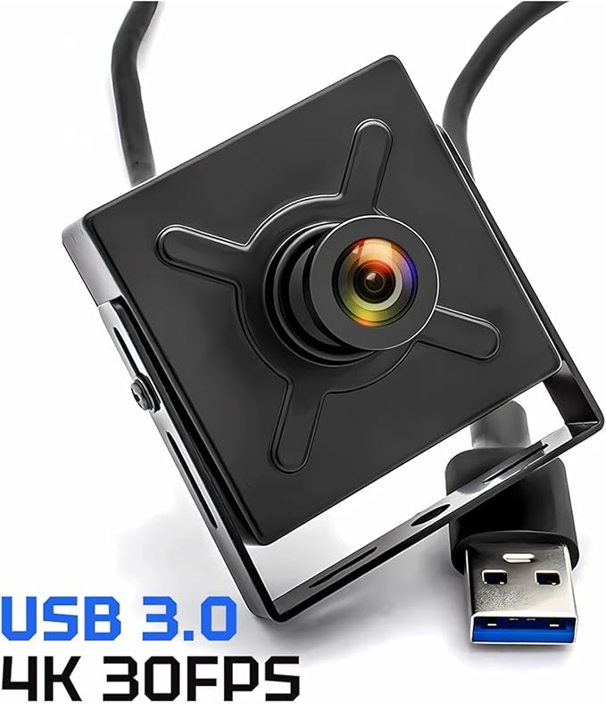 4K 30FPS USB3 PC Video Camera Metal Box Webcam Box Low Latency 80 Degree 3mm No Distortion Live Streaming Camera UVC