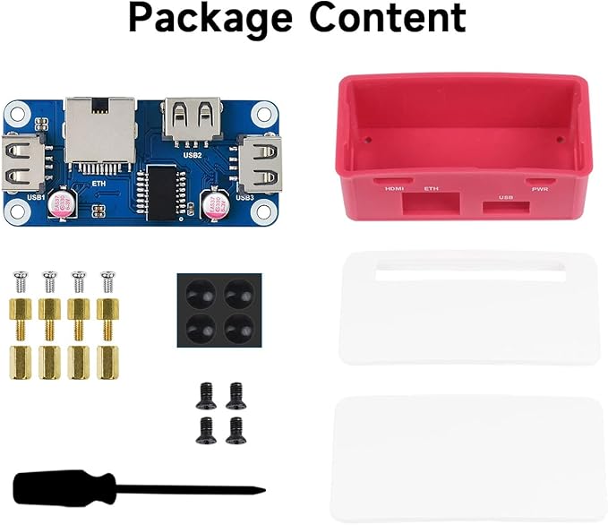 Waveshare ETH-USB-HUB-Box for Raspberry Pi Zero Series