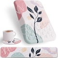Ospelelf Mouse Pad with Wrist Rest and Keyboard Wrist Rest Ergonomic Wrist Rest for Computer Office Gaming Pink