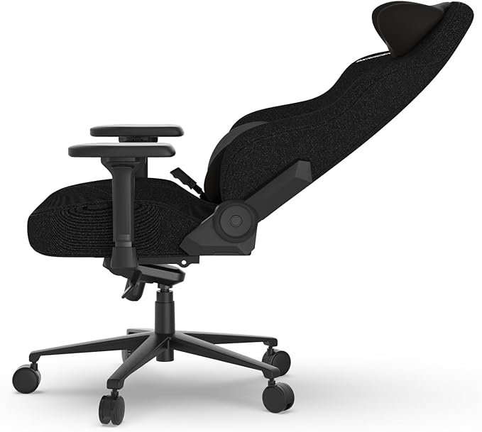 DXRacer Craft XL Video Gaming Chair for Adults Ergonomic Office Reclining Computer Chair with Magnetic Head Pillow and Lumbar Support Racing Style Height Adjustable (Woven Fabric Black)