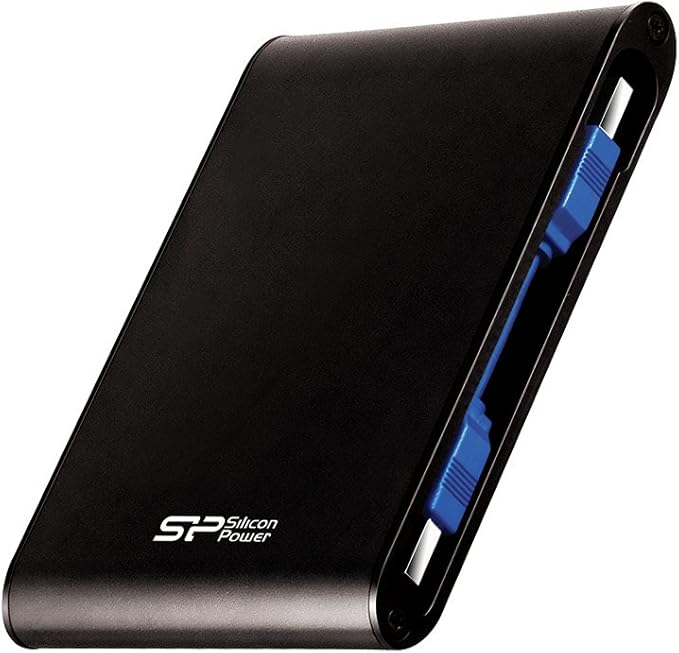 SP Silicon Power Portable Hard Drive 2TB 2.5 USB 3.0/2.0 Shockproof Waterproof Armor A80 Black SP020TBPHDA80S3K