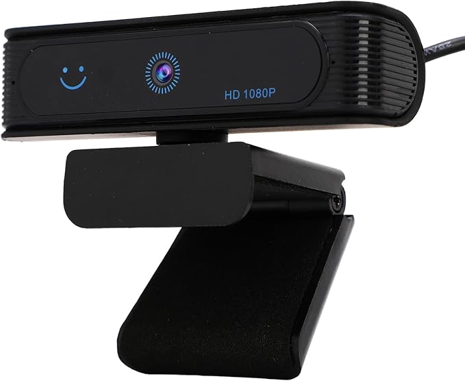 Full HD 1080p Webcam Recognition Wide Angle Webcam for Desk Computer Laptop Made for Meetings and Works for Streaming Plug and Play(Black)
