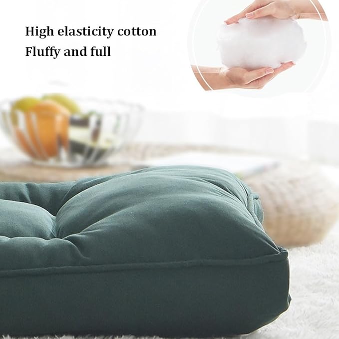 ELEFOCUS Adjustable Floor Sofa Chair 5 Position Multi-Angle Padded Floor Chair Cushioned Back Support Versatile Video Game Chairs(Grey)