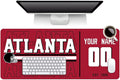 ANTKING Atlanta Mouse Pad Custom Name and Number Desk Pad for Men Women Youth Gifts