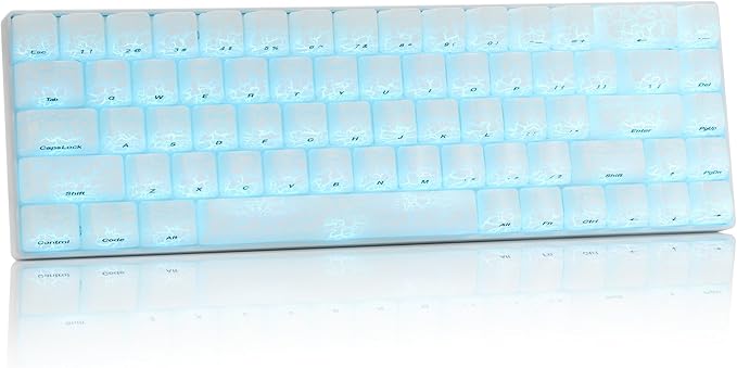 XVX HE68 60 Percent Gaming KeyboardHall Effect Magnetic Switches CNC Aluminum Frame Rapid Trigger Keyboard w Topographic IMD Keycaps 8KHz Polling Rate Adjustable ActuationHot-Swap-Ice Crack