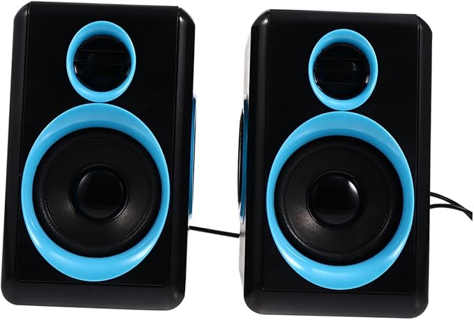 Gadpiparty Mini USB 2.0 Laptop Speaker for PC and Desktop Computer Mini Loudspeaker Box with Dc 5v Power Compact Surround Speaker for Home and Office Use