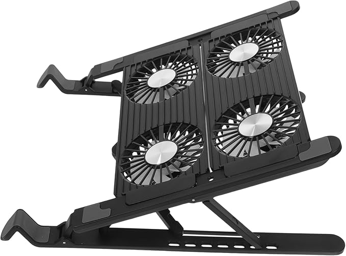 COHEALI 1set Cooling Laptop Stand Base Ergonomic Design and Four Fans for Heat Dissipation Adjustable Height for Gaming and Office Use