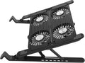 COHEALI 1set Cooling Laptop Stand Base Ergonomic Design and Four Fans for Heat Dissipation Adjustable Height for Gaming and Office Use