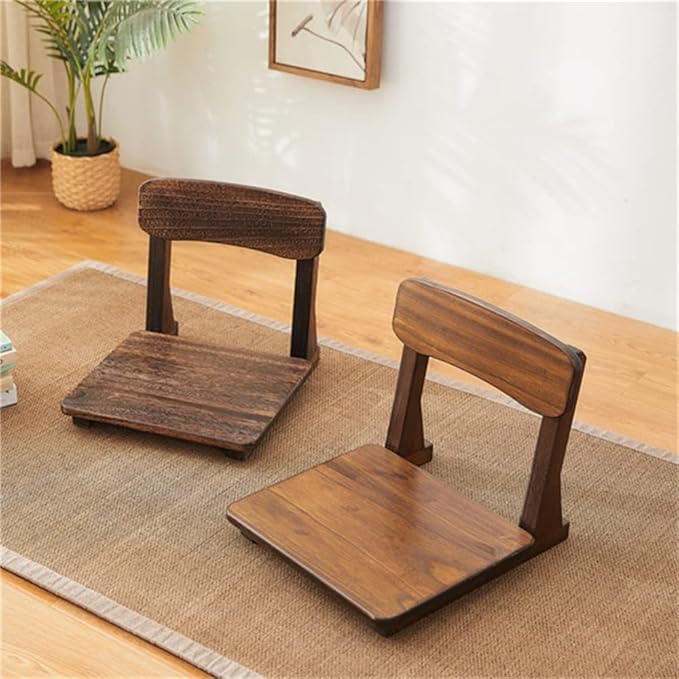 Office Chair Gaming Chair Computer Chair Support for Living Room Furniture Wood Legless Chair Meditation Game Floor Seating with Back