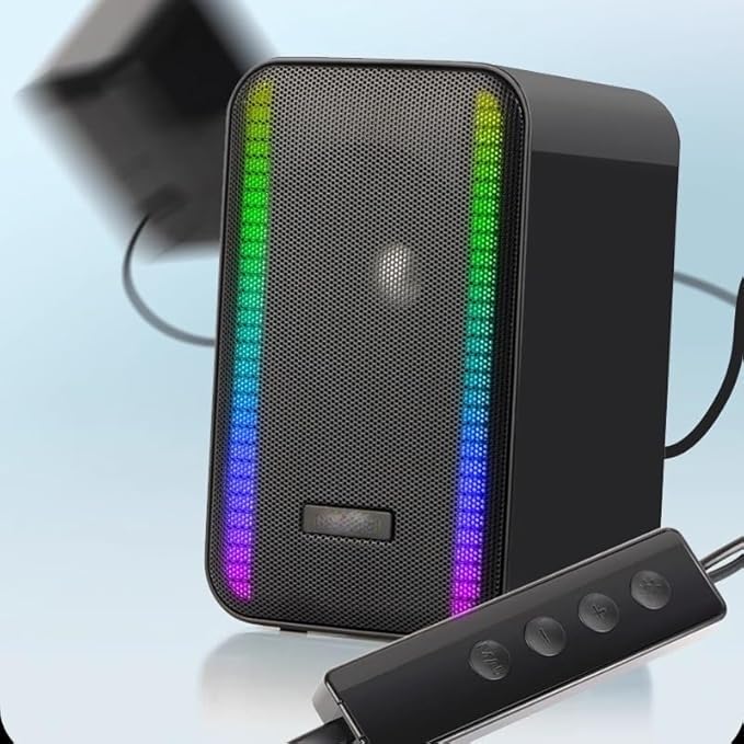 Speaker Desktop Laptop Wired Computer Games Esports Home Heavy Bass Stereo(E)