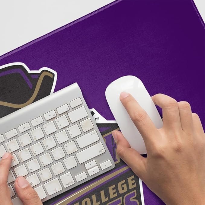 Whittier College Primary Logo Large Gaming Mouse Pad Desk Mat with Stitched Edges Non-Slip Base for Gamer Home and Office 31.5 x 15.7