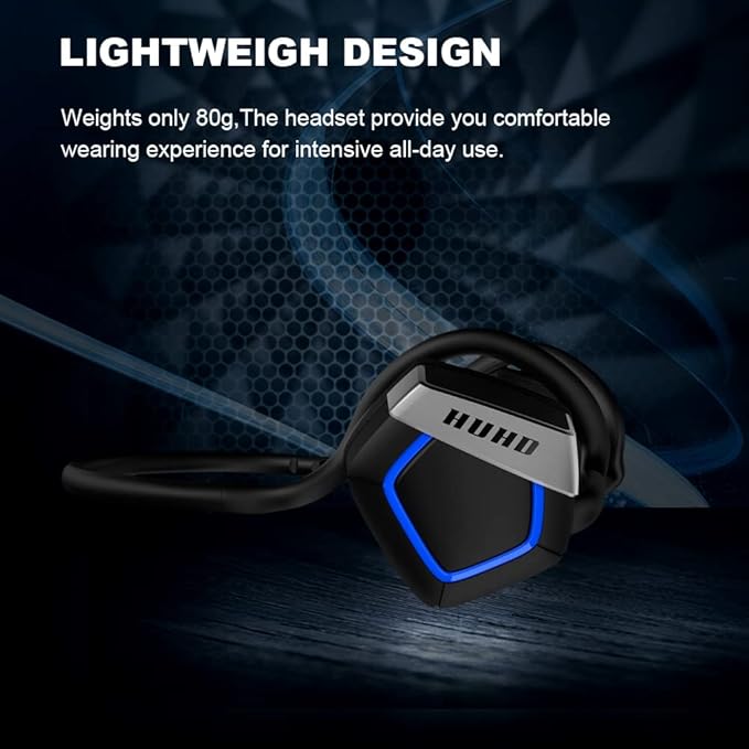 Wireless Gaming Headphones for PS5 PS4 PC Nintendo Switch Computer with mic - Playstion 5 Switch Wireless Gaming Headset with Detachable &amp Adjustable Microphone - On-Ear Foldable