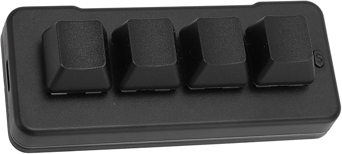 Yoidesu Wired USB 4 Key Keypad Mechanical Gaming Keyboard with Programming Macro RGB Backlit Compact Layout