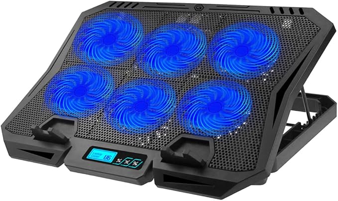 BESPORTBLE Laptop Cooling Pad for 15.6 Inch Gaming Laptop - Quiet Cooler Fan Stand with Adjustable Speed &amp USB Power - Portable Computer Cooling Pad Riser for Desk &amp Home Office