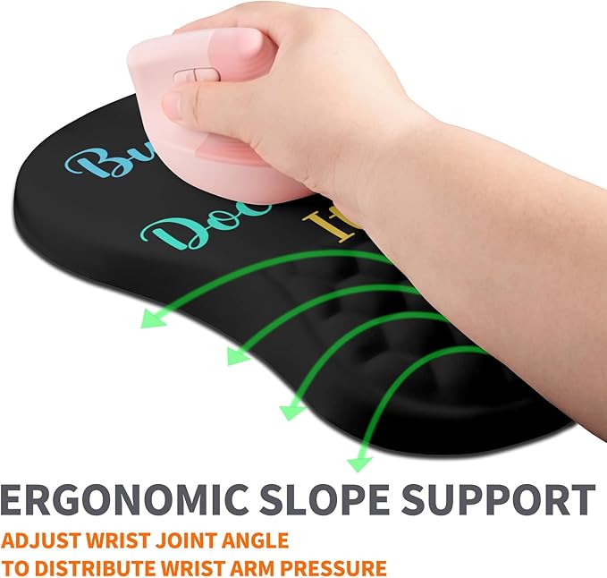 Ergonomic Joint Wrist Support Mouse Pad with Memory Foam Cushion Massage Bump Carpal Tunnel Pain Relief Mousepad Slope Design for Wrist Rest 11.8x7.9 in But Did You Document It