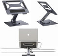 7 in 1 Laptop Docking Station Stand Detachable USB C Hub 4K HDMI 2 USB 3.0 RJ45 PD 3.0 Universal Laptop Stand with 360-degree Swivel Stand