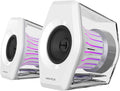 Edifier G2000 Pro Bluetooth Computer Speakers with 7.1 Virtual Surround Sound RGB Lighting USB &amp Aux Input - Ideal Gaming Desk Accessories for PC PS5 Game Console (White)