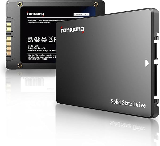 fanxiang S101 480GB SSD SATA III 6Gb/s 2.5 Internal Solid State Drive Read Speed up to 550MB/sec Compatible with Laptop and PC Desktops(Black)