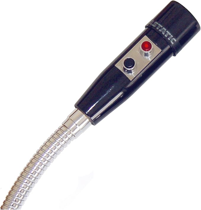 Astatic by CAD Audio AMC105-2-19 19 Omnidirectional Dynamic Gooseneck Microphone with 2 DPDT Push-to-Talk Switch - Gooseneck 2 3/4 inch Flange (6' Cable)