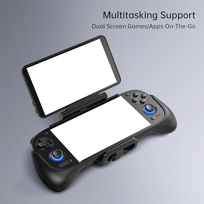 Portable Double Screens Systems Featuring 1080P Display &amp Multiple Angles Positioning ABS Secondary Display for Consoles Retro Gaming Multiple Screens