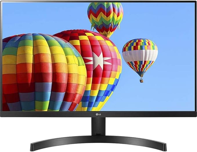 LG 24MK600M-B Monitor 24'' FHD (1920 x 1080) IPS Display 3-Side Virtually Borderless Design Radeon FreeSync Technology Dual HDMI - Black