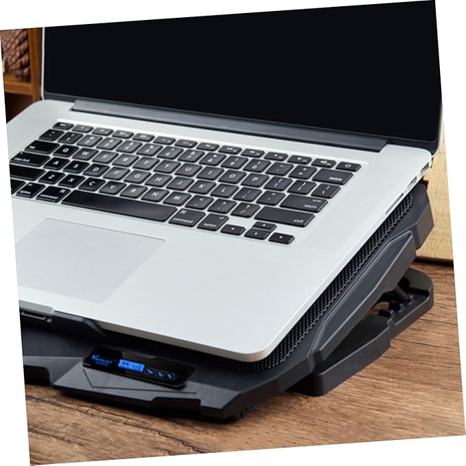 Generic 14/15.6/17.3 Inch Laptop Cooling Pad Riser Ventilation Stand Silent Laptop Cooler Rack Portable Cooling Pad White Design