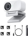 Insta360 Link 2C Tripod Bundle - 4K Webcam for PC/Mac 1/2 Sensor Auto Framing HDR AI Noise-Canceling Mic Gesture Control for Streaming Video Calls Gaming Works with Zoom Teams Twitch &amp
