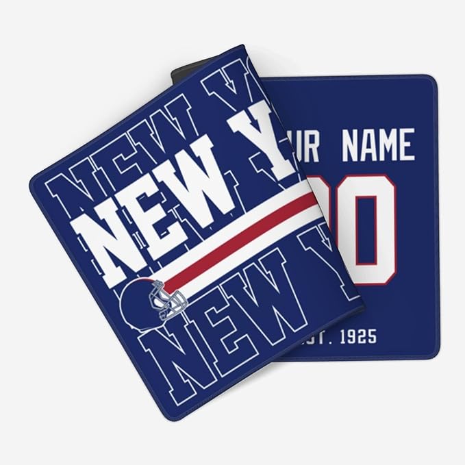 ANTKING New York Mouse Pad Custom Name and Number Desk Pad for Men Women Youth Gifts