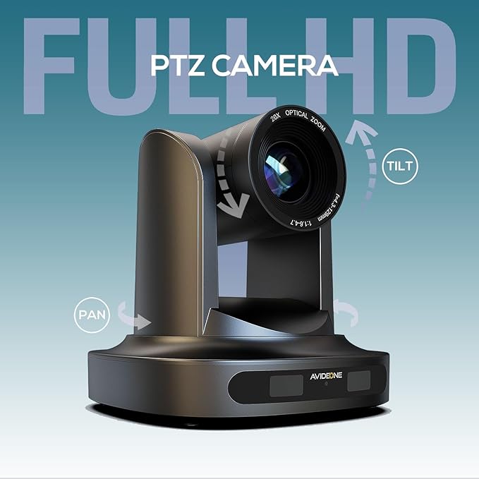 PTZ-P20X PTZ Camera PoE 20X Optical Zoom Black