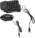 ZJchao RGB Backlit Keyboard Mouse Combo Single Hand Gaming Kit with Phone Stand Fast Charging for iOS