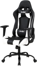 PayLessHere Gaming Chair Desk Chair Ergonomic High Back Computer Chair with Adjustable Lumbar Support Armrests and Racing-Inspired Design for Office and Home Use (White)