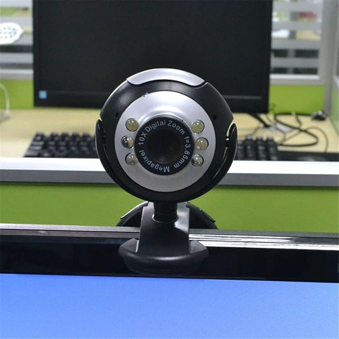 USB2.0 Web Camera 6 LED Night Light Webcam MIC for Computer PC Laptop Desktop