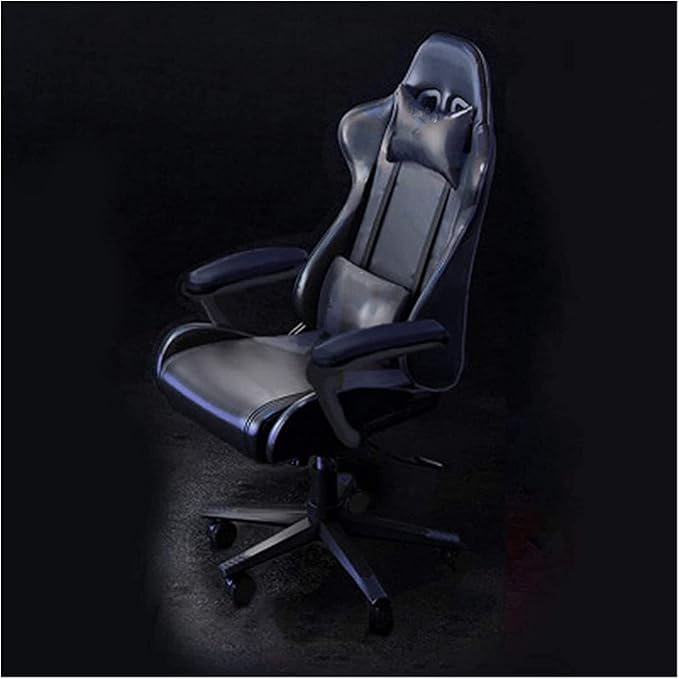 Office Chair Gaming Chair Computer Chair Gaming Chair Office Chair Home Chair Reclining Internet Cafe Back Chair PC Computer Swivel Chair Chair (Color : Black Size : One Size) Needed