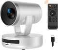 NUROUM V403 PTZ Camera 5X Optical Room Video Conference Webcam AI Noise Cancelling Microphones 350° Pan&amp60° Tilt 4 Preset Positions 122° FOV 1080P for Zoom/Teams/Google Meet