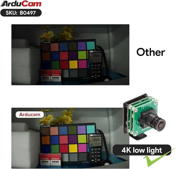 Arducam USB 3.0 Camera 8.3MP 90fps@720p High-Speed USB Camera Module 4K IMX678 Low Light Webcam with 100°D Wide Angle M12 Lens for Windows Linux