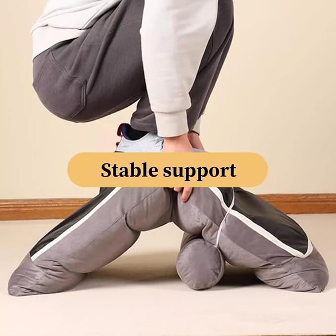 ELEFOCUS Floor Chair Adjustable for Adults 5 Adjustable Position Folding Floor Gaming Chair Lounger with Pillow for Reading(Dark Gray a)