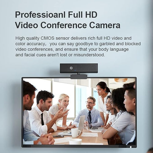 1080P Webcam for W/Built-in Mic Mute Button and Privacy Cover Plug&ampfor Play for Laptop Computer
