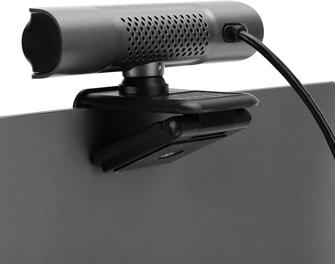 5MP 1080P Webcam with 80° Wide Angle Lens CMOS Sensor and Auto Low Light Correction for Online Teaching Business Meetings and Live Streaming on Multiple Platforms