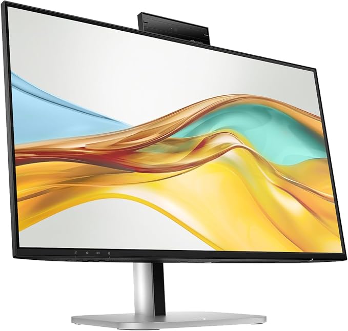 HP Series 5 Pro 24 FHD IPS Monitor with 5ms Response Time Anti-Glare Flicker Free 350 nits Brightness VESA Mount (100mm) Displayport HDMI Black/Silver w/DKZ Hub &amp ErgoFlexy Single Mount Ar