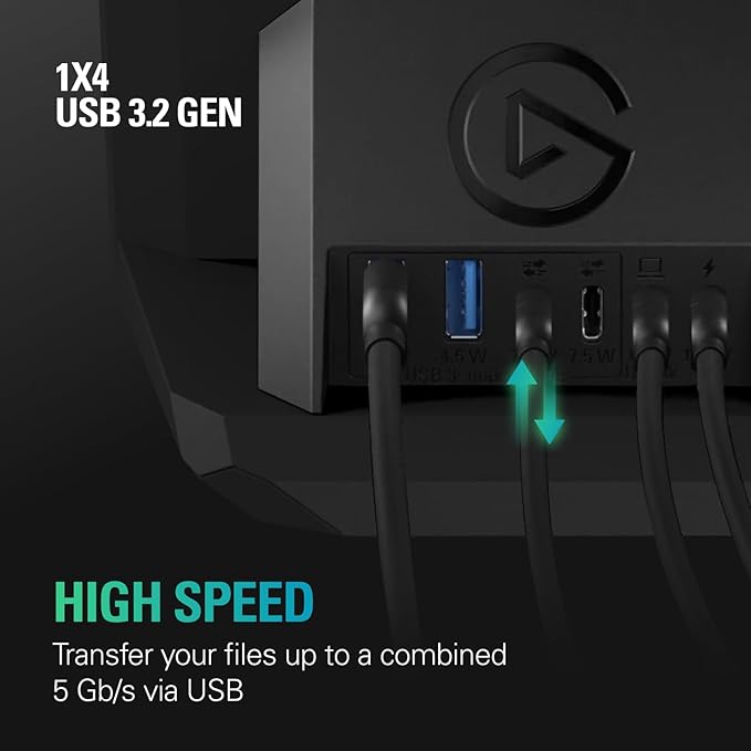 Elgato USB Hub – For Stream Deck + 2 USB-C Ports/2 USB-A Ports Power Delivery SD/microSD Card Reader – USB-C Mac/PC Stream Deck &amp Power Supply Not Included